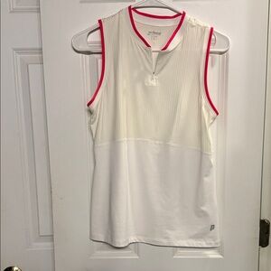 Prince White and Pink tennis Tank Top